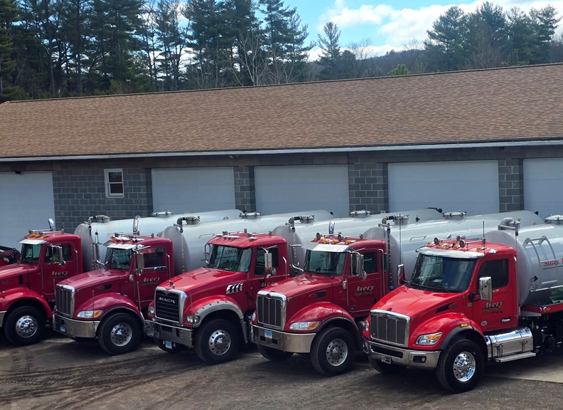 fleet of avery septic trucks